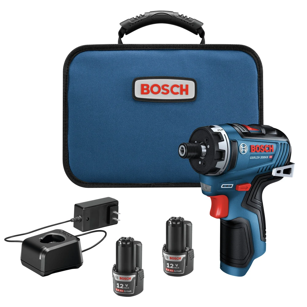 Bosch GSR12V-300HXB22 12V Max Brushless Lithium-Ion Two-Speed Hex 1/4 In. Cordless Screwdriver Kit (2 Ah) 1 Bosch GSR12V-300HXB22 12V Max Brushless Lithium-Ion Two-Speed Hex 1/4 In. Cordless Screwdriver Kit (2 Ah)