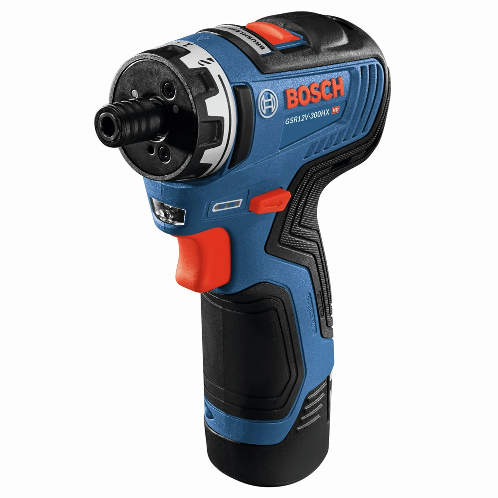 Bosch GSR12V-300HXB22 12V Max Brushless Lithium-Ion Two-Speed Hex 1/4 In. Cordless Screwdriver Kit (2 Ah) 2 Bosch GSR12V-300HXB22 12V Max Brushless Lithium-Ion Two-Speed Hex 1/4 In. Cordless Screwdriver Kit (2 Ah) - Image 2