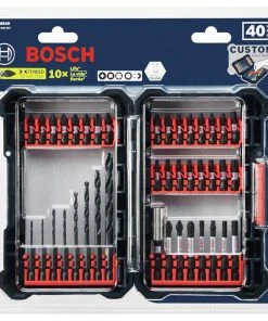 Bosch DDMS40 40 Pc. Impact Tough Drill Drive Custom Case System Set -Bosch shop bshnddms40 d