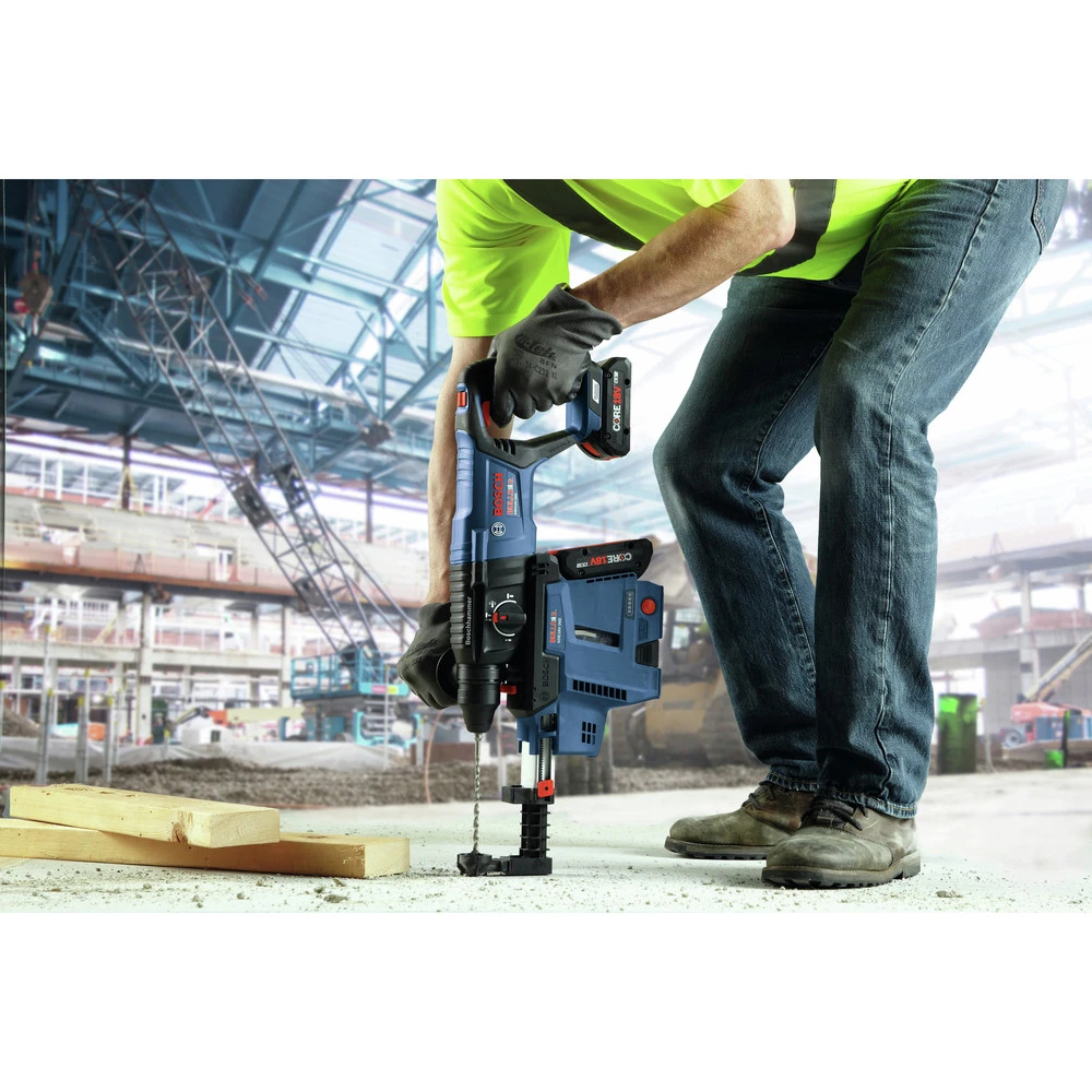 Bosch GBH18V-26DK25 Bulldog 18V EC Brushless Lithium-Ion 1 In. Cordless SDS-plus Rotary Hammer Kit With 2 Batteries (4 Ah) 9 Bosch GBH18V-26DK25 Bulldog 18V EC Brushless Lithium-Ion 1 In. Cordless SDS-plus Rotary Hammer Kit With 2 Batteries (4 Ah) - Image 9