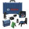 Bosch GCL100-80CG 12V Green-Beam Cross-Line Laser With Plumb Points