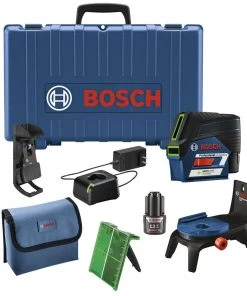 Bosch GCL100-80CG 12V Green-Beam Cross-Line Laser With Plumb Points