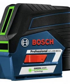 Bosch GCL100-80CG 12V Green-Beam Cross-Line Laser With Plumb Points -Bosch shop bshngcl100 80cg d