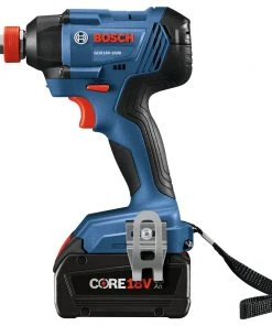 Bosch GDX18V-1600B12 18V Freak Lithium-Ion 1/4 In. And 1/2 In. Cordless Two-In-One Bit/Socket Impact Driver Kit (2 Ah) -Bosch shop bshngdx18v 1600b12 b