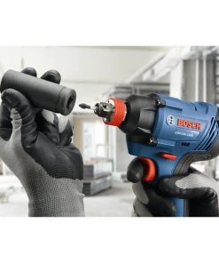 Bosch GDX18V-1600B12 18V Freak Lithium-Ion 1/4 In. And 1/2 In. Cordless Two-In-One Bit/Socket Impact Driver Kit (2 Ah) -Bosch shop bshngdx18v 1600b12 h