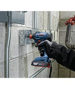 Bosch GDX18V-1600B12 18V Freak Lithium-Ion 1/4 In. And 1/2 In. Cordless Two-In-One Bit/Socket Impact Driver Kit (2 Ah) -Bosch shop bshngdx18v 1600b12 i