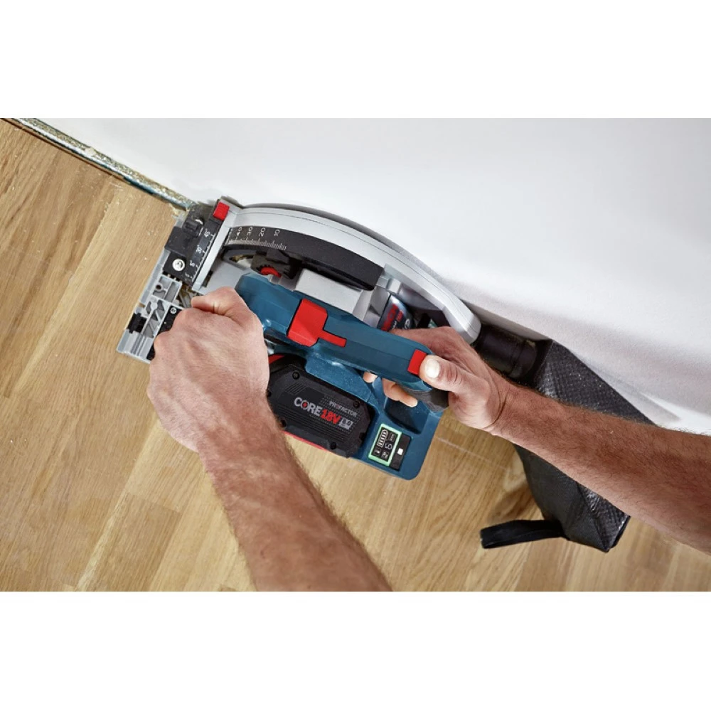 Bosch GKT18V-20GCL PROFACTOR 18V Cordless 5-1/2 In. Track Saw With BiTurbo Brushless Technology And Plunge Action (Tool Only) 8 Bosch GKT18V-20GCL PROFACTOR 18V Cordless 5-1/2 In. Track Saw With BiTurbo Brushless Technology And Plunge Action (Tool Only) - Image 8
