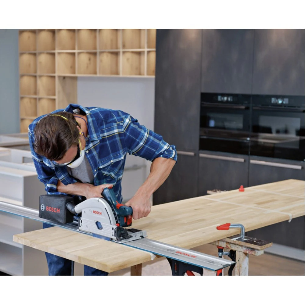 Bosch GKT18V-20GCL PROFACTOR 18V Cordless 5-1/2 In. Track Saw With BiTurbo Brushless Technology And Plunge Action (Tool Only) 9 Bosch GKT18V-20GCL PROFACTOR 18V Cordless 5-1/2 In. Track Saw With BiTurbo Brushless Technology And Plunge Action (Tool Only) - Image 9