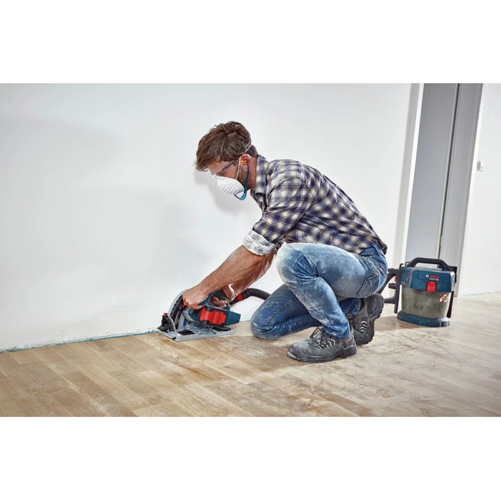 Bosch GKT18V-20GCL PROFACTOR 18V Cordless 5-1/2 In. Track Saw With BiTurbo Brushless Technology And Plunge Action (Tool Only) 12 Bosch GKT18V-20GCL PROFACTOR 18V Cordless 5-1/2 In. Track Saw With BiTurbo Brushless Technology And Plunge Action (Tool Only) - Image 12