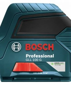 Bosch GLL 100 GX Green Beam Self-Leveling Cordless Cross-Line Laser -Bosch shop bshngll100gx d