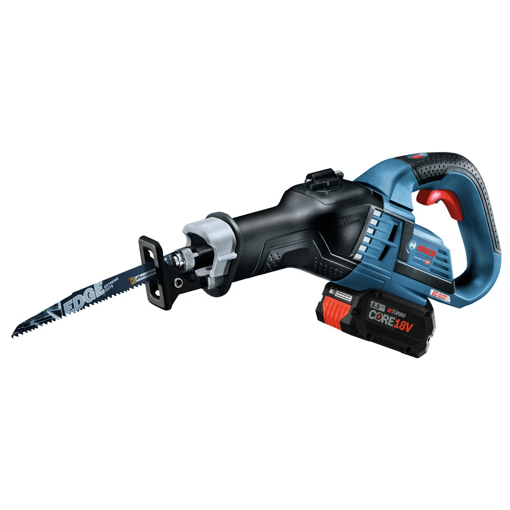 Bosch GSA18V-125K14A 18V EC Brushless Stroke Multi-Grip 1.25 In. Cordless Reciprocating Saw Kit (8 Ah) 2 Bosch GSA18V-125K14A 18V EC Brushless Stroke Multi-Grip 1.25 In. Cordless Reciprocating Saw Kit (8 Ah) - Image 2