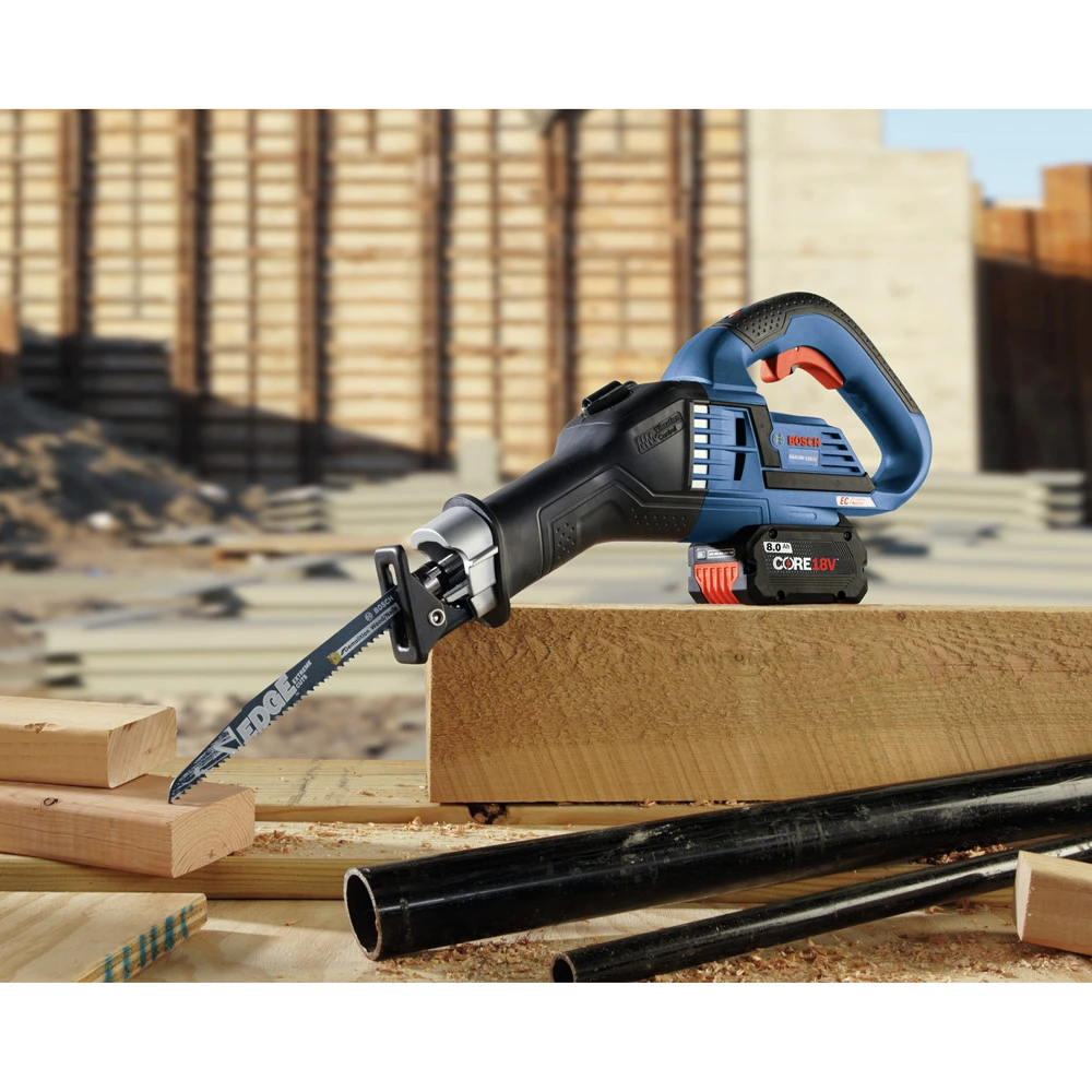 Bosch GSA18V-125K14A 18V EC Brushless Stroke Multi-Grip 1.25 In. Cordless Reciprocating Saw Kit (8 Ah) 6 Bosch GSA18V-125K14A 18V EC Brushless Stroke Multi-Grip 1.25 In. Cordless Reciprocating Saw Kit (8 Ah) - Image 6