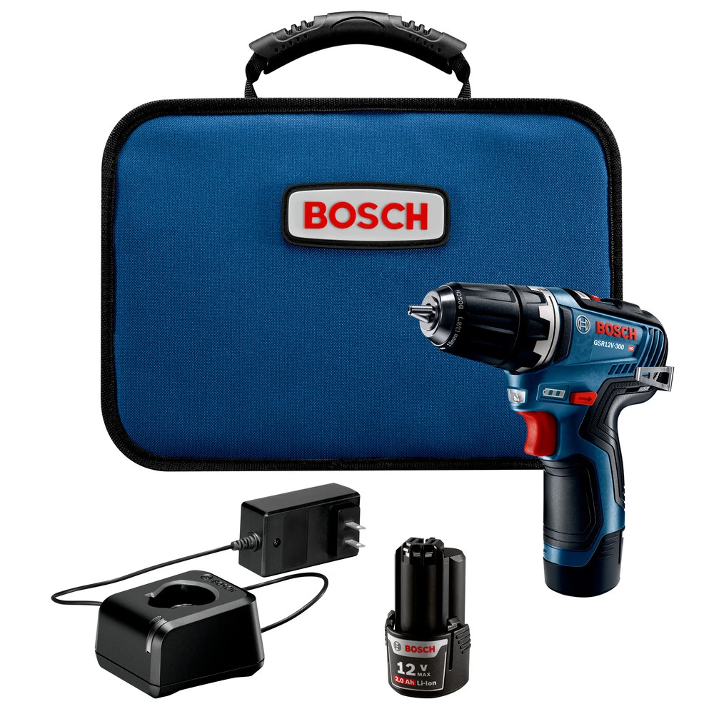 Bosch GSR12V-300B22 12V Max EC Brushless Lithium-Ion 3/8 In. Cordless Drill Driver Kit (2 Ah) 1 Bosch GSR12V-300B22 12V Max EC Brushless Lithium-Ion 3/8 In. Cordless Drill Driver Kit (2 Ah)