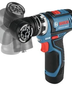 Bosch GSR12V-140FCB22 12V Max Lithium-Ion FlexiClick 5-in-1 1/4 In. Cordless Drill Driver System Kit (2 Ah) 22 Bosch GSR12V-140FCB22 12V Max Lithium-Ion FlexiClick 5-in-1 1/4 In. Cordless Drill Driver System Kit (2 Ah) -Bosch shop bshngsr12v140fcb g