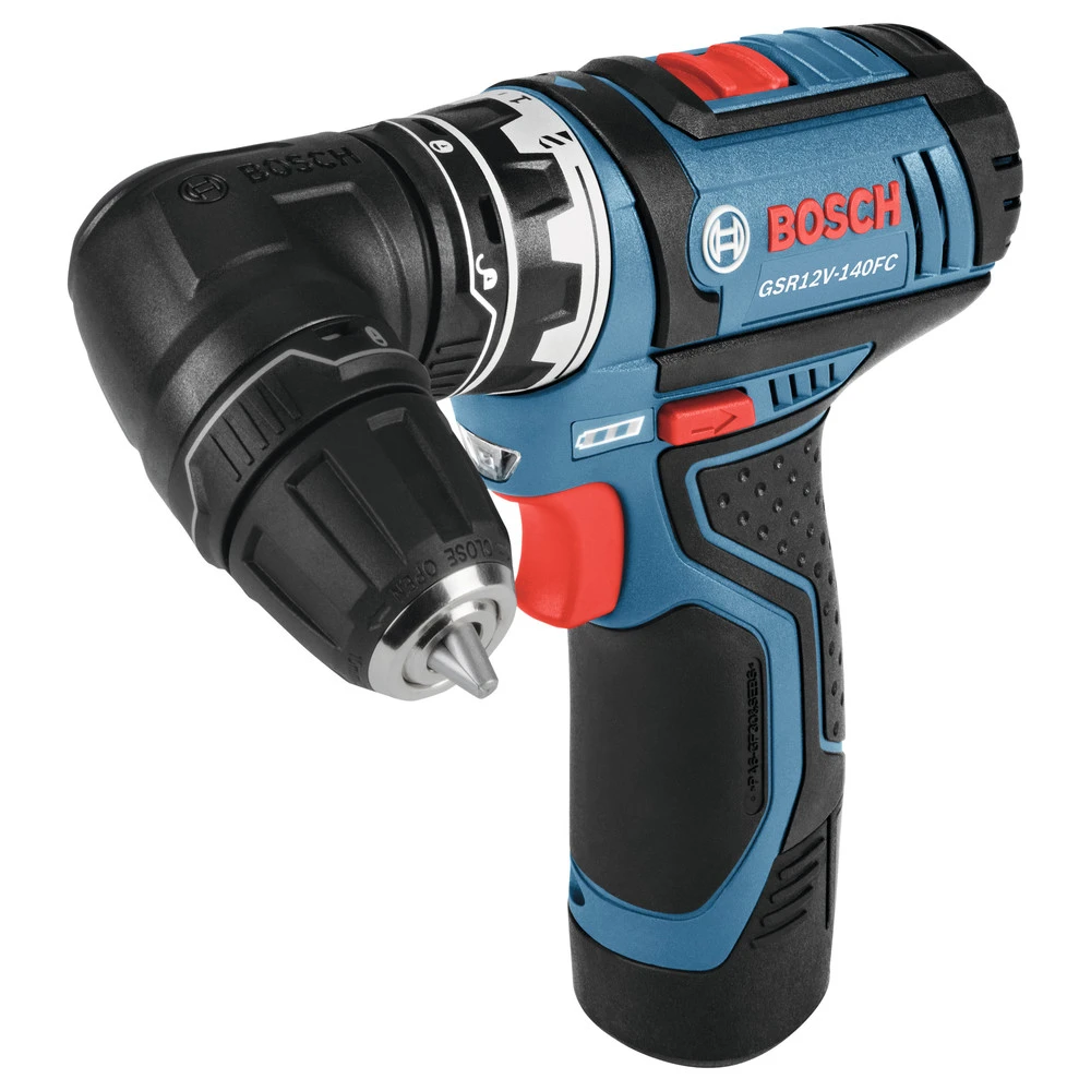 Bosch GSR12V-140FCB22 12V Max Lithium-Ion FlexiClick 5-in-1 1/4 In. Cordless Drill Driver System Kit (2 Ah) 9 Bosch GSR12V-140FCB22 12V Max Lithium-Ion FlexiClick 5-in-1 1/4 In. Cordless Drill Driver System Kit (2 Ah) - Image 9