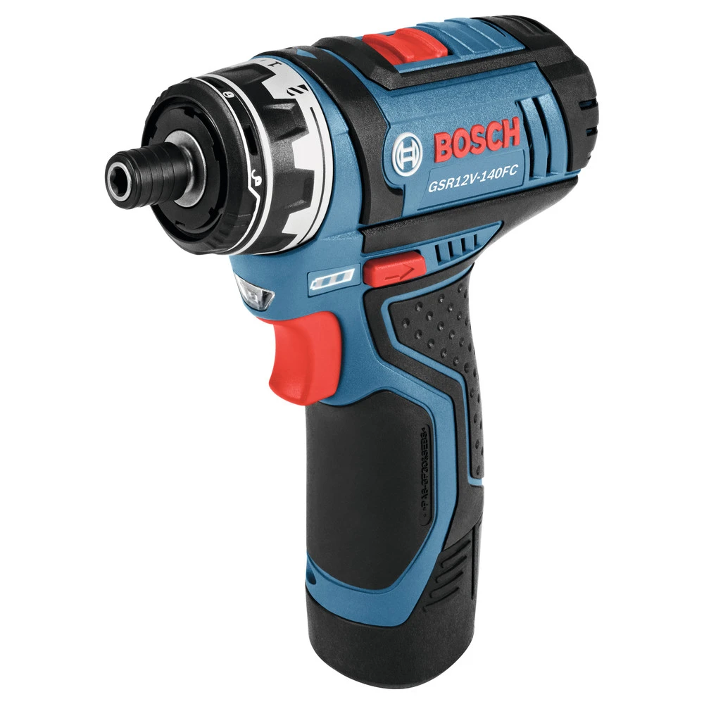 Bosch GSR12V-140FCB22 12V Max Lithium-Ion FlexiClick 5-in-1 1/4 In. Cordless Drill Driver System Kit (2 Ah) 12 Bosch GSR12V-140FCB22 12V Max Lithium-Ion FlexiClick 5-in-1 1/4 In. Cordless Drill Driver System Kit (2 Ah) - Image 12