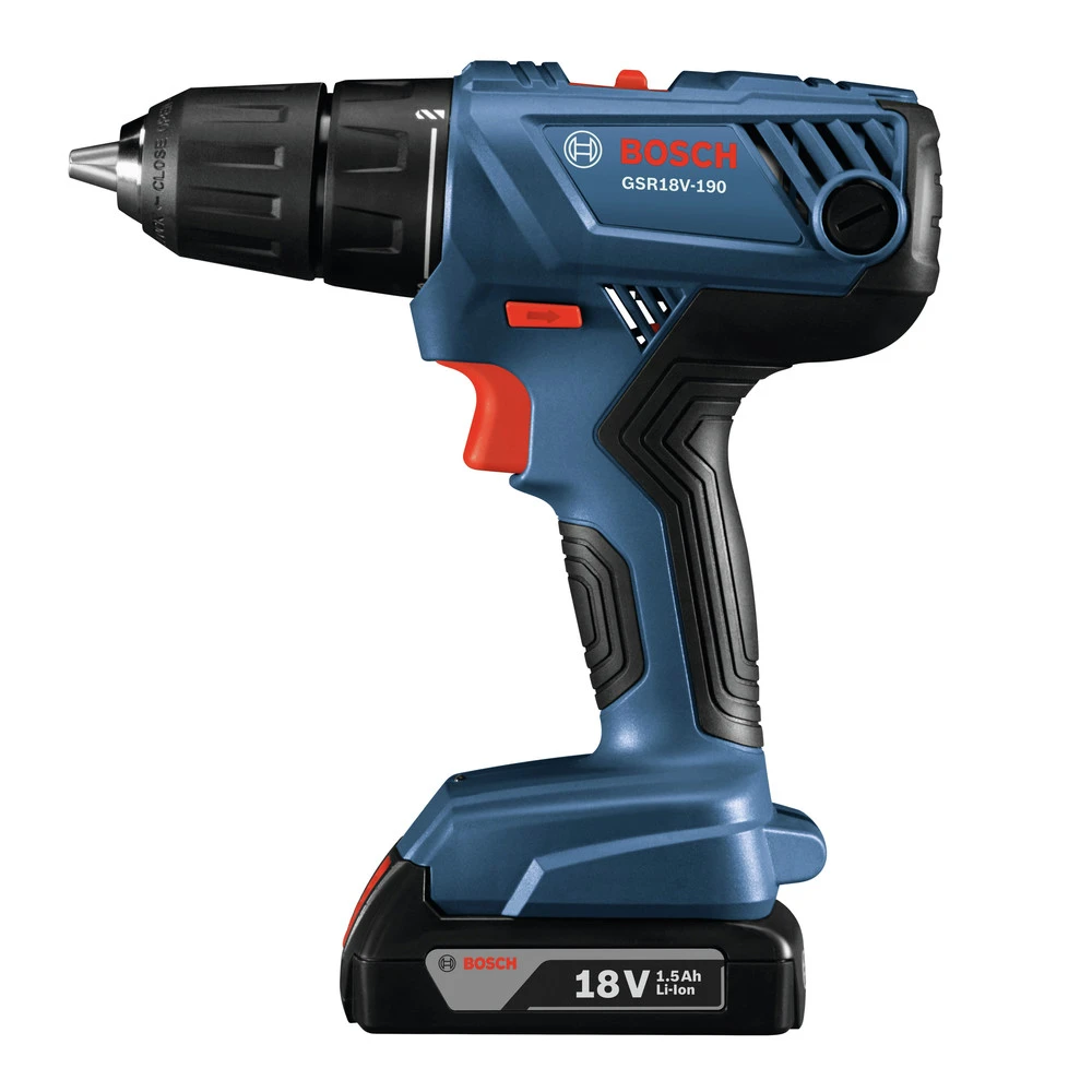 Bosch GSR18V-190B22 18V Compact Lithium-Ion 1/2 in. Cordless Drill/Driver Kit (1.5 Ah) Bosch GSR18V-190B22 18V Compact Lithium-Ion 1/2 In. Cordless Drill/Driver Kit (1.5 Ah) -Bosch shop bshngsr18v 190b22 a