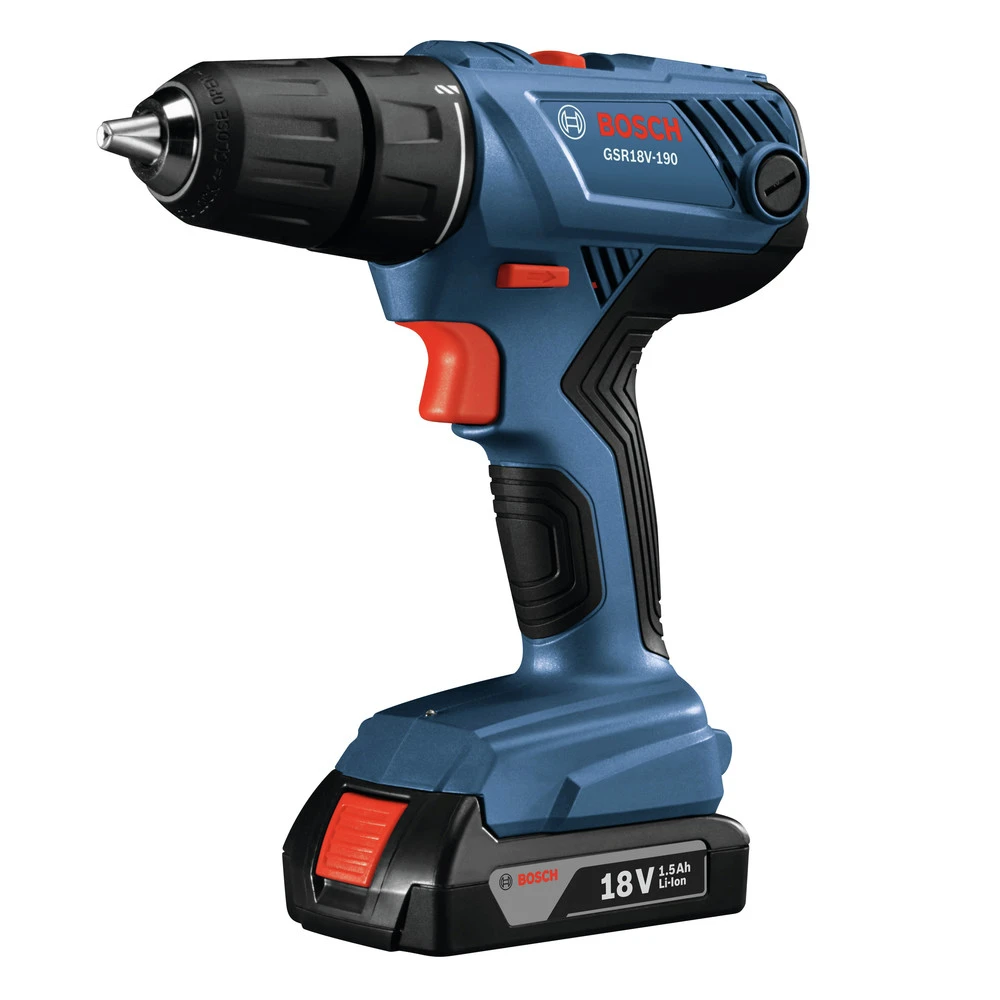 Bosch GSR18V-190B22 18V Compact Lithium-Ion 1/2 in. Cordless Drill/Driver Kit (1.5 Ah) Bosch GSR18V-190B22 18V Compact Lithium-Ion 1/2 In. Cordless Drill/Driver Kit (1.5 Ah) -Bosch shop bshngsr18v 190b22 b