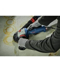 Bosch GWS10-450PD 120V 10 Amp Compact 4-1/2 In. Corded Ergonomic Angle Grinder With No Lock-On Paddle Switch -Bosch shop bshngws10 450pd g