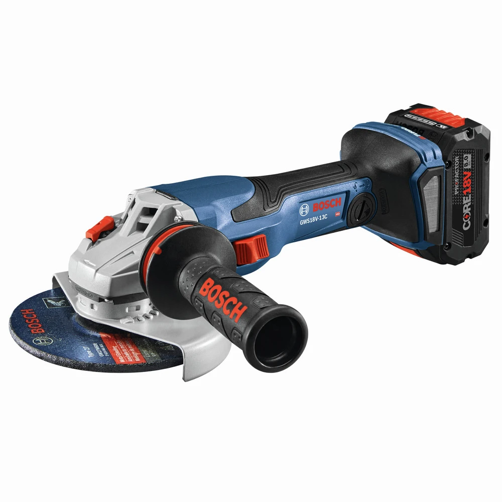 Bosch GWS18V-13CB14 PROFACTOR 18V Cordless 5-6 In. Angle Grinder Kit With BiTurbo Brushless Technology Kit With (1) CORE18V 8.0 Ah PROFACTOR Performance Battery 2 Bosch GWS18V-13CB14 PROFACTOR 18V Cordless 5-6 In. Angle Grinder Kit With BiTurbo Brushless Technology Kit With (1) CORE18V 8.0 Ah PROFACTOR Performance Battery - Image 2