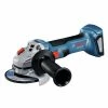 Bosch GWS18V-8B15 18V EC Brushless Lithium-Ion 4-1/2 In. Cordless Connected Angle Grinder Kit With No Lock-On Paddle Switch (4 Ah)