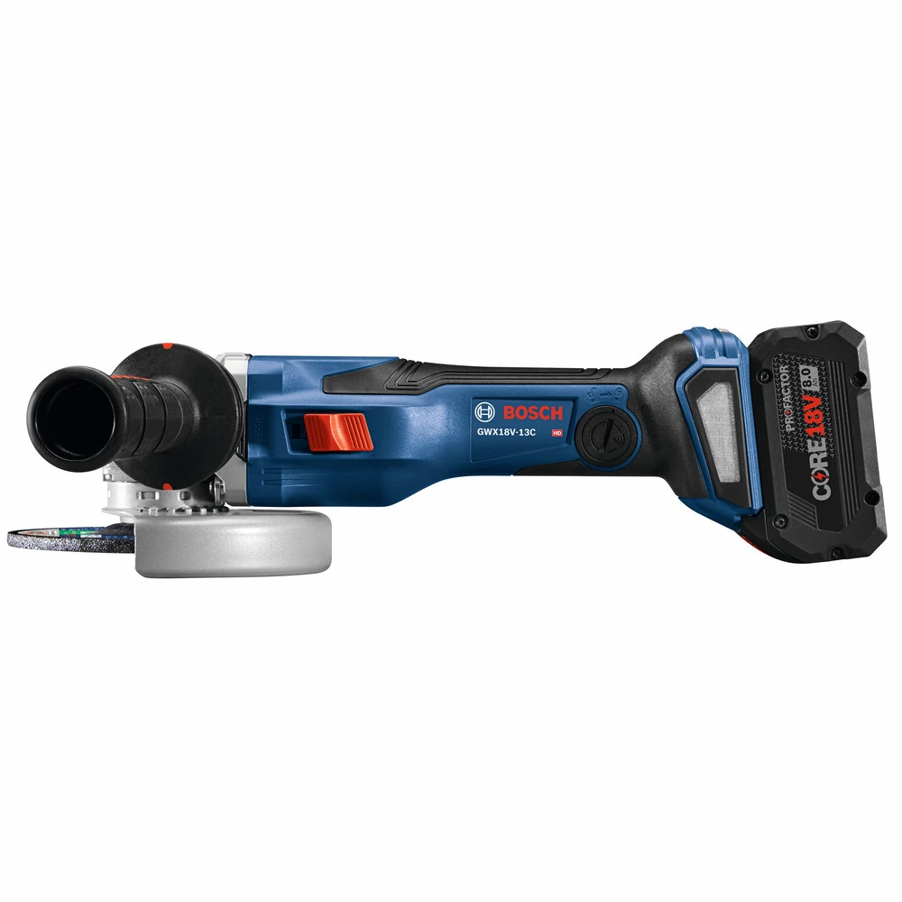 Bosch GWX18V-13CB14 PROFACTOR 18V Spitfire X-LOCK 5-6 In. Cordless Angle Grinder Kit With (1) CORE18V 8.0 Ah Performance Battery 3 Bosch GWX18V-13CB14 PROFACTOR 18V Spitfire X-LOCK 5-6 In. Cordless Angle Grinder Kit With (1) CORE18V 8.0 Ah Performance Battery - Image 3