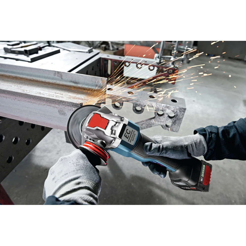 Bosch GWX18V-50PCN X-LOCK 18V EC Brushless Connected-Ready 4-1/2 In. - 5 In. Angle Grinder With No Lock-On Paddle Switch (Tool Only) 3 Bosch GWX18V-50PCN X-LOCK 18V EC Brushless Connected-Ready 4-1/2 In. - 5 In. Angle Grinder With No Lock-On Paddle Switch (Tool Only) - Image 3