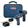 Bosch GXL12V-220B22 12V Max Brushless Lithium-Ion 3/8 In. Cordless Drill Driver/1/4 In. Hex Impact Driver Combo Kit (2 Ah)