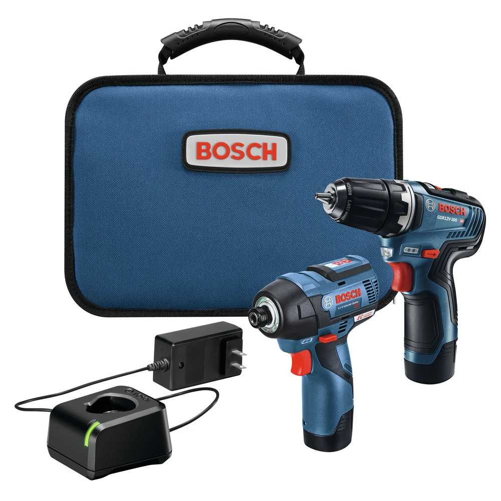 Bosch GXL12V-220B22 12V Max Brushless Lithium-Ion 3/8 in. Cordless Drill Driver/1/4 in. Hex impact Driver Combo Kit (2 Ah) Bosch GXL12V-220B22 12V Max Brushless Lithium-Ion 3/8 In. Cordless Drill Driver/1/4 In. Hex Impact Driver Combo Kit (2 Ah) -Bosch shop bshngxl12v 220b22