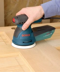 Bosch ROS20VSC 5 In. VS Palm Random Orbit Sander Kit With Canvas Carrying Bag -Bosch shop bshnros20vsc b