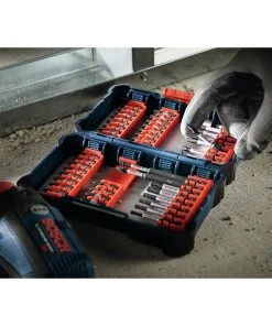 Bosch SDMS44 44-Piece Impact Tough Screwdriving Custom Case System Set -Bosch shop bshnsdms44 f