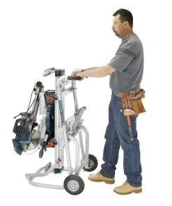 Bosch T4B Gravity-Rise Wheeled Miter Saw Stand -Bosch shop bshnt4b e