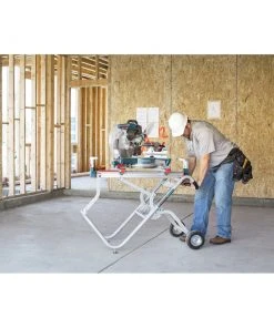 Bosch T4B Gravity-Rise Wheeled Miter Saw Stand -Bosch shop bshnt4b h