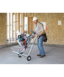 Bosch T4B Gravity-Rise Wheeled Miter Saw Stand -Bosch shop bshnt4b j