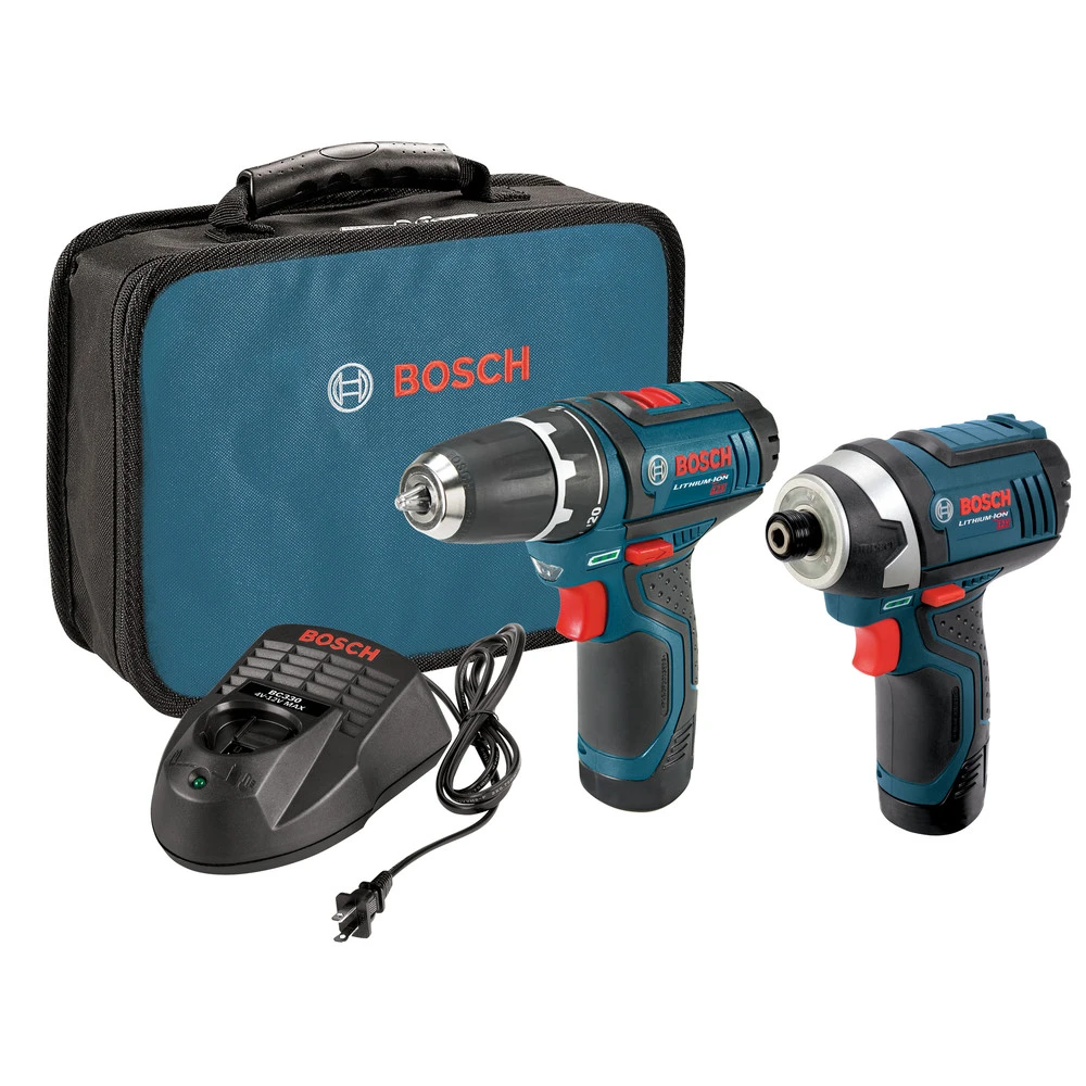 Factory Reconditioned Bosch CLPK22-120-RT 12V Max Lithium-Ion 3/8 In. Cordless Drill/Driver And Impact Driver Combo Kit (2 Ah) 1 Factory Reconditioned Bosch CLPK22-120-RT 12V Max Lithium-Ion 3/8 In. Cordless Drill/Driver And Impact Driver Combo Kit (2 Ah)