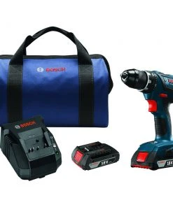 Factory Reconditioned Bosch DDS181A-02-RT 18V Lithium-Ion Compact Tough 1/2 In. Cordless Drill Driver Kit (2 Ah)