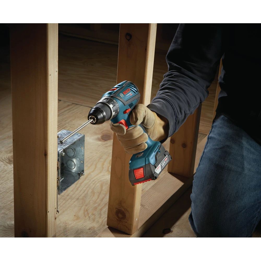 Factory Reconditioned Bosch DDS181A-01-RT 18V 4.0 Ah Compact Tough Cordless Li-Ion 1/2 In. Drill Driver Kit 6 Factory Reconditioned Bosch DDS181A-01-RT 18V 4.0 Ah Compact Tough Cordless Li-Ion 1/2 In. Drill Driver Kit - Image 6