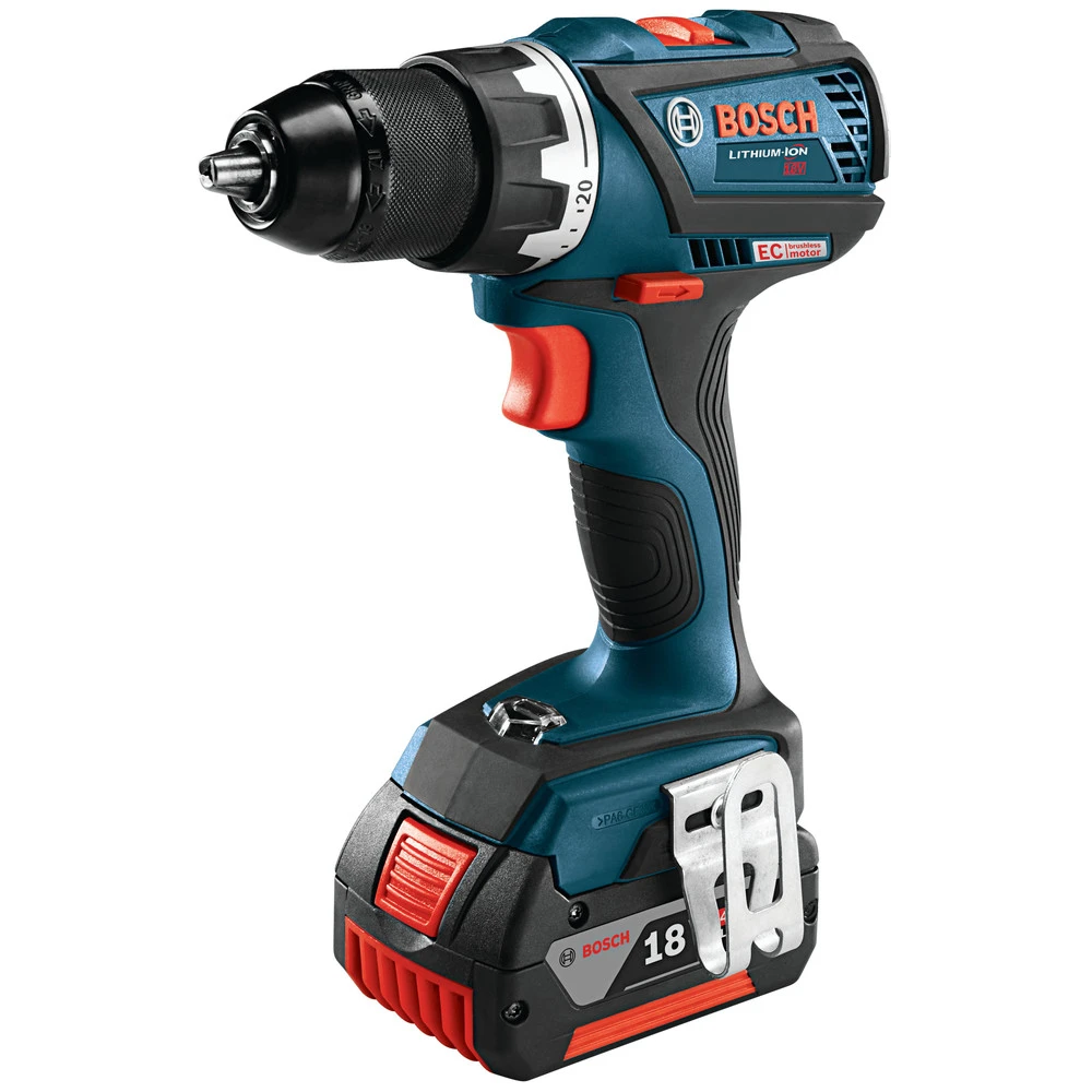 Factory Reconditioned Bosch DDS183-01-RT 18V Lithium-Ion EC Brushless Compact Tough 1/2 In. Cordless Drill Driver Kit (4 Ah) 2 Factory Reconditioned Bosch DDS183-01-RT 18V Lithium-Ion EC Brushless Compact Tough 1/2 In. Cordless Drill Driver Kit (4 Ah) - Image 2