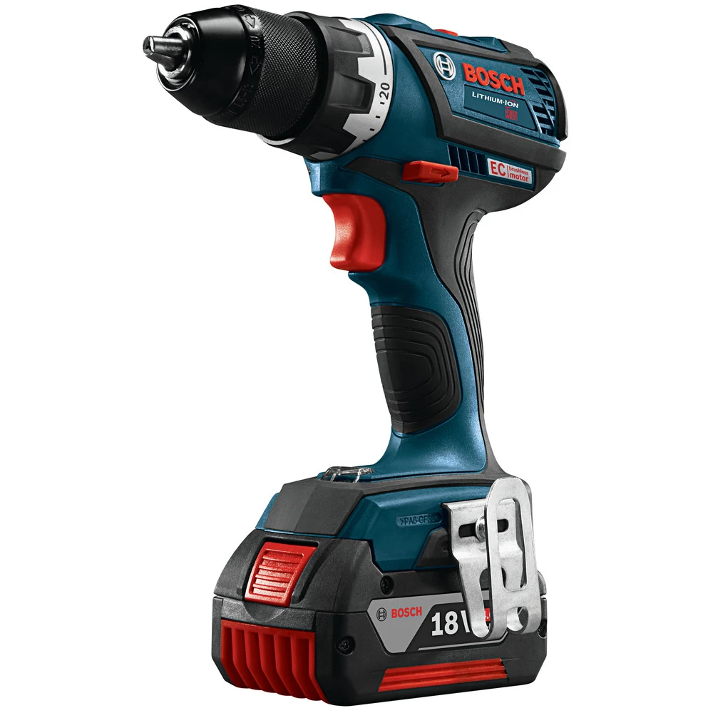 Factory Reconditioned Bosch DDS183-01-RT 18V Lithium-Ion EC Brushless Compact Tough 1/2 In. Cordless Drill Driver Kit (4 Ah) 3 Factory Reconditioned Bosch DDS183-01-RT 18V Lithium-Ion EC Brushless Compact Tough 1/2 In. Cordless Drill Driver Kit (4 Ah) - Image 3