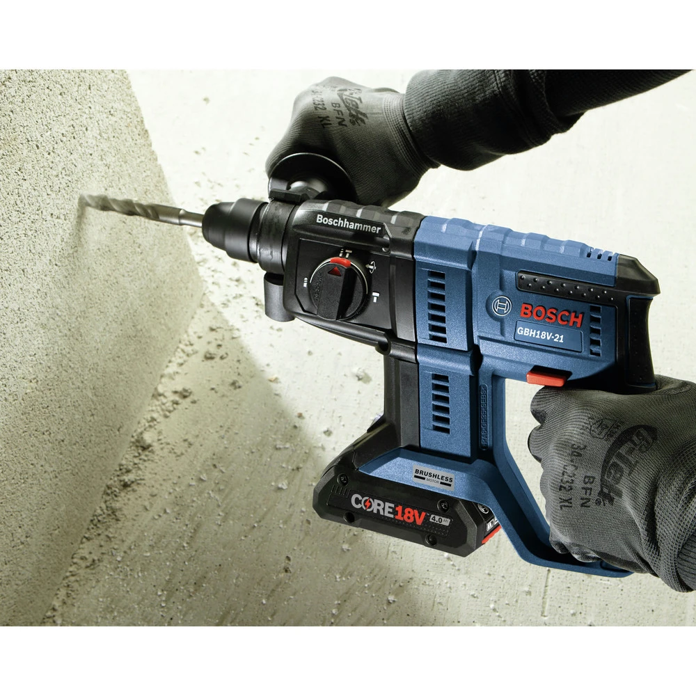 Factory Reconditioned Bosch GBH18V-21N-RT 18V Brushless Lithium-Ion SDS-plus 3/4 In. Cordless Rotary Hammer (Tool Only) 5 Factory Reconditioned Bosch GBH18V-21N-RT 18V Brushless Lithium-Ion SDS-plus 3/4 In. Cordless Rotary Hammer (Tool Only) - Image 5