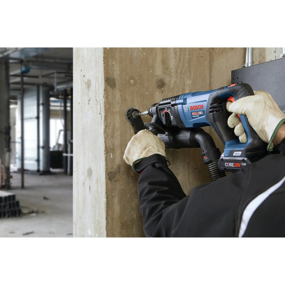Factory Reconditioned Bosch GBH18V-26DK15-RT 18V EC Brushless Lithium-Ion SDS-Plus Bulldog 1 In. Cordless Rotary Hammer Kit (4 Ah) 8 Factory Reconditioned Bosch GBH18V-26DK15-RT 18V EC Brushless Lithium-Ion SDS-Plus Bulldog 1 In. Cordless Rotary Hammer Kit (4 Ah) - Image 8