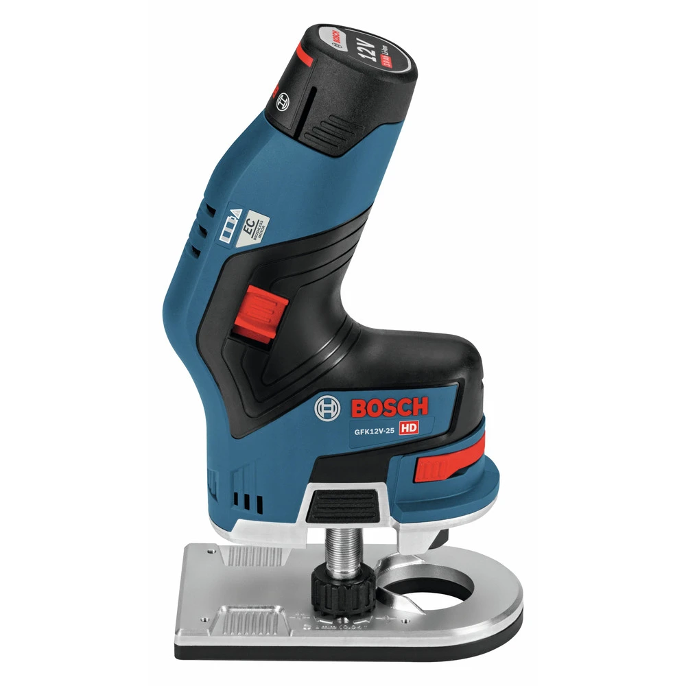 Factory Reconditioned Bosch GKF12V-25N-RT 12V Max Brushless Lithium-Ion 1/4 In. Cordless Palm Edge Router (Tool Only) 2 Factory Reconditioned Bosch GKF12V-25N-RT 12V Max Brushless Lithium-Ion 1/4 In. Cordless Palm Edge Router (Tool Only) - Image 2