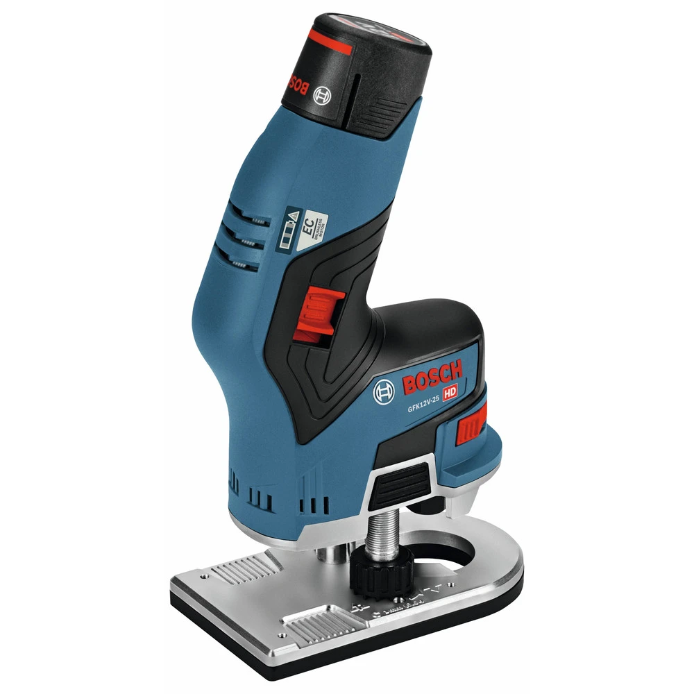 Factory Reconditioned Bosch GKF12V-25N-RT 12V Max Brushless Lithium-Ion 1/4 In. Cordless Palm Edge Router (Tool Only) 3 Factory Reconditioned Bosch GKF12V-25N-RT 12V Max Brushless Lithium-Ion 1/4 In. Cordless Palm Edge Router (Tool Only) - Image 3