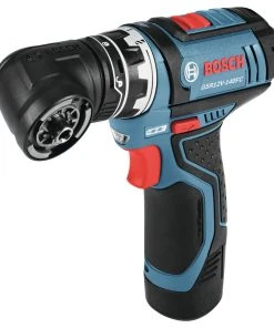 Factory Reconditioned Bosch GSR12V-140FCB22-RT 12V Lithium-Ion Max FlexiClick 5-In-1 1/4 In. Cordless Drill Driver System Kit (2 Ah) -Bosch shop bshrgsr12v 140fcb22 rt c