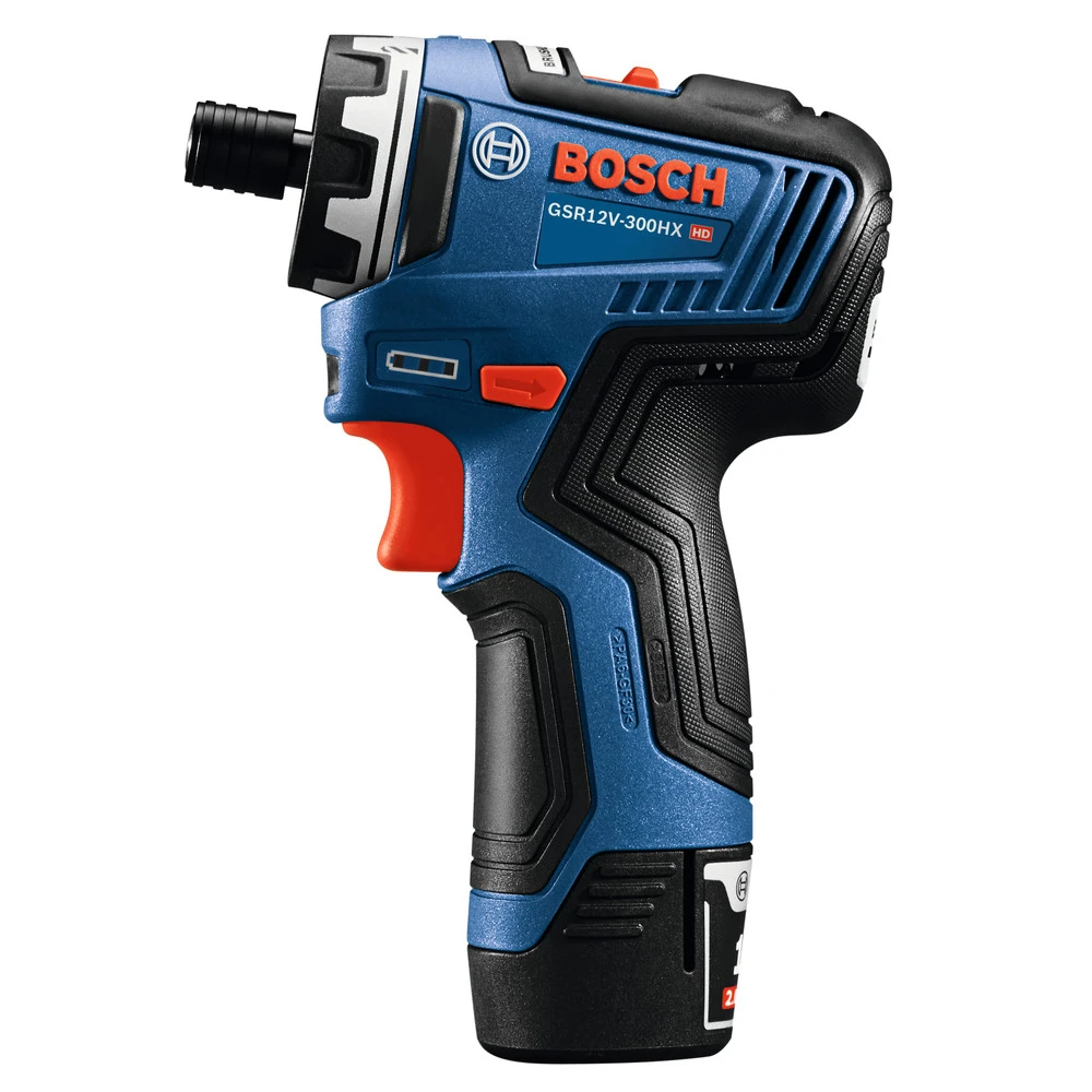 Factory Reconditioned Bosch GSR12V-300HXB22-RT 12V Max Brushless Lithium-Ion 1/4 In. Cordless Hex Two-Speed Screwdriver Kit With 2 Batteries (2.0 Ah) 4 Factory Reconditioned Bosch GSR12V-300HXB22-RT 12V Max Brushless Lithium-Ion 1/4 In. Cordless Hex Two-Speed Screwdriver Kit With 2 Batteries (2.0 Ah) - Image 4