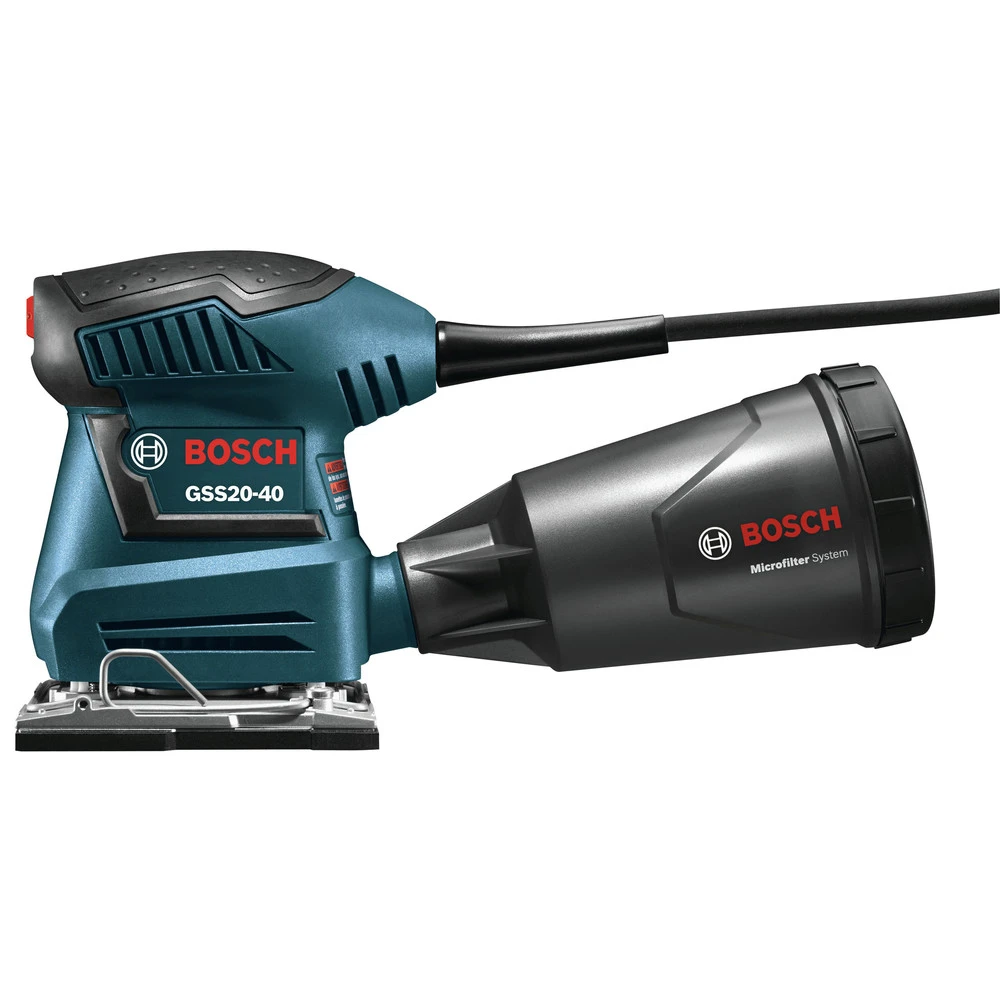 Factory Reconditioned Bosch GSS20-40-RT 2.0 Amp 1/4-Sheet Orbital Finishing Sander 2 Factory Reconditioned Bosch GSS20-40-RT 2.0 Amp 1/4-Sheet Orbital Finishing Sander - Image 2
