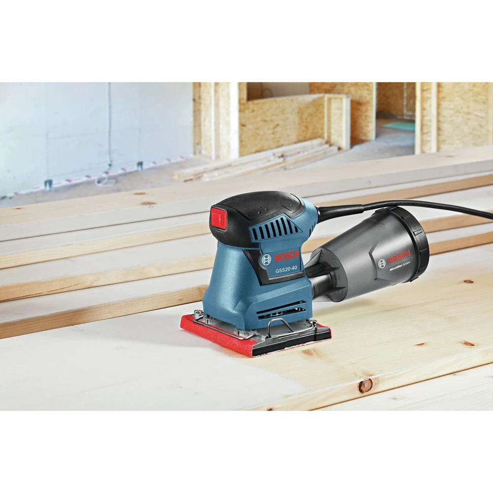 Factory Reconditioned Bosch GSS20-40-RT 2.0 Amp 1/4-Sheet Orbital Finishing Sander 4 Factory Reconditioned Bosch GSS20-40-RT 2.0 Amp 1/4-Sheet Orbital Finishing Sander - Image 4