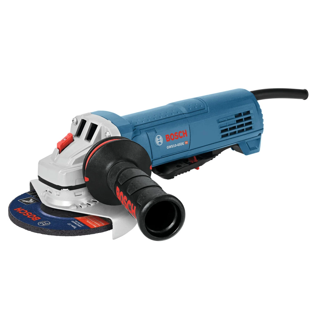 Factory Reconditioned Bosch GWS10-45DE-RT 120V 10 Amp Ergonomic 4-1/2 in. Angle Grinder with No Lock-On Paddle Switch Factory Reconditioned Bosch GWS10-45DE-RT 120V 10 Amp Ergonomic 4-1/2 In. Angle Grinder With No Lock-On Paddle Switch -Bosch shop bshrgws10 45de rt