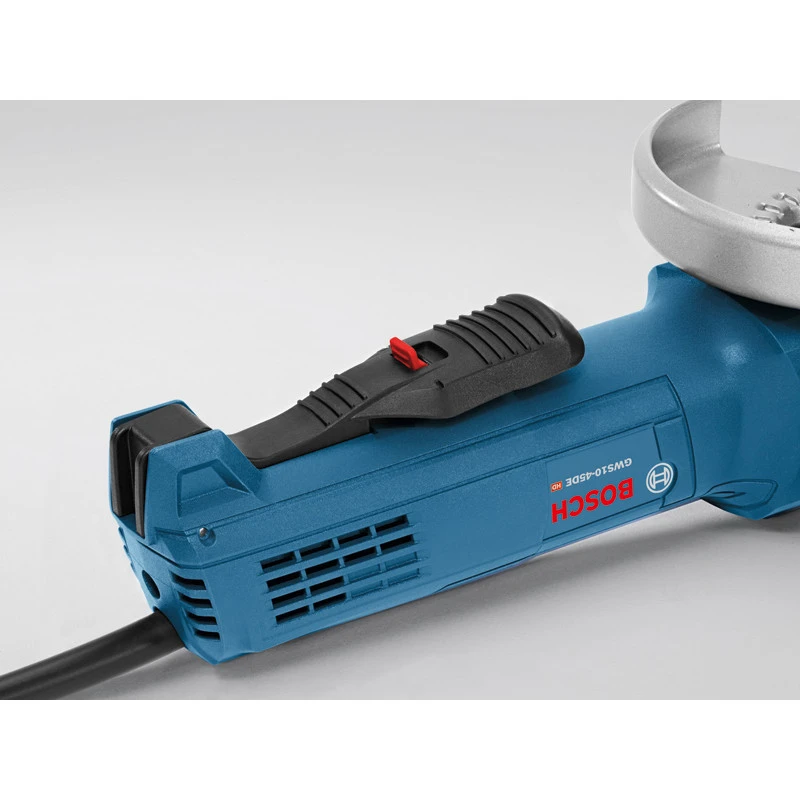Factory Reconditioned Bosch GWS10-45DE-RT 120V 10 Amp Ergonomic 4-1/2 in. Angle Grinder with No Lock-On Paddle Switch Factory Reconditioned Bosch GWS10-45DE-RT 120V 10 Amp Ergonomic 4-1/2 In. Angle Grinder With No Lock-On Paddle Switch -Bosch shop bshrgws10 45de rt b