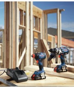 Factory Reconditioned Bosch GXL18V-224B25-RT 18V Brute Tough Connected-Ready EC Brushless Li-Ion 1/2 In. Cordless Hammer Drill Driver / 1/4 / 1/2 In. 2-In-1 Impact Driver Combo Kit (4 Ah) 11 Factory Reconditioned Bosch GXL18V-224B25-RT 18V Brute Tough Connected-Ready EC Brushless Li-Ion 1/2 In. Cordless Hammer Drill Driver / 1/4 / 1/2 In. 2-In-1 Impact Driver Combo Kit (4 Ah) -Bosch shop bshrgxl18v 224b25 rt e